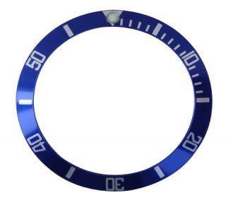 Blue & Silver Bezel Insert to Fit Rolex Submariner 16800 1