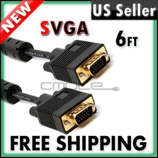 Newly listed 6 FT SVGA Super VGA M/M Monitor Cable Wire w/ Ferrite