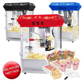 GNP Foundation Popcorn Machine Popcorn Popper 8 Ounce Countertop Red