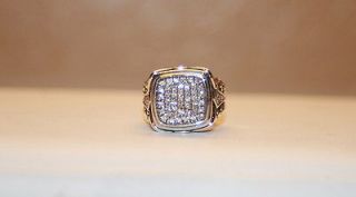 Scott Kay Diamond Sterling Silver Large Ladies Ring Retail $1900