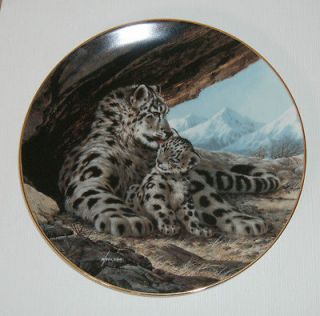 The Snow Leopard Limited Collector Plate By Will Nelson Endangered