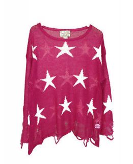 NEW WILDFOX COUTURE MAGENTA PINK SEEING STARS JUMPER TUNIC LENNON