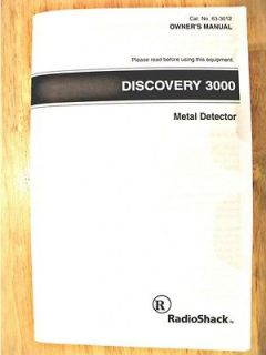 Discovery 3000 Bounty Hunter Metal Detector Replacement Owners Users