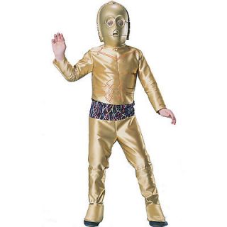 3PO C3PO Star Wars Droid Robot Gold Fantasy Dress Up Halloween Child
