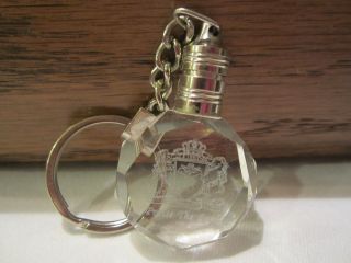 Vintage Religious Crystal & Silver Keychain ~ Beautiful Item & Deal of