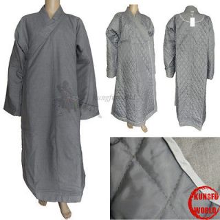 high quality quiltted Buddhist zen robe in WINTER meditation Long gown