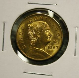 1967 M MEXICO   5   CINCO CENTAVOS COIN