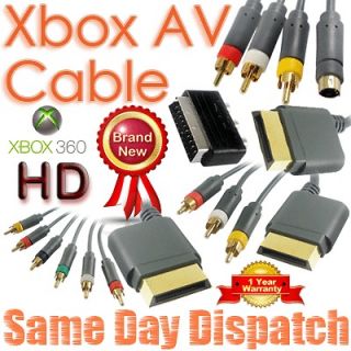 Scart Xbox 360 to RCA S Video AV Component Composite Phono Optical