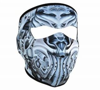 in 1 Reversible Motorcycle Biker, Ski Neoprene FULL Face Mask   Bio