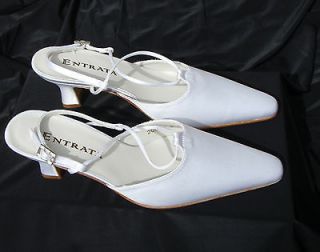 NIB Dyeble White Open Toe 2.5 inch CLOSED TOE heels shoes with