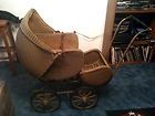 Antique 1920 30s Shirley Temple Style Wicker Baby Carriage LOCAL
