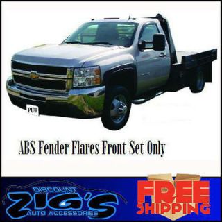 Style Front Fender Wheel Flares For 2007 2013 Chevy Silverado Dually