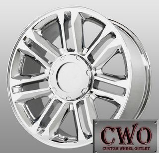 20 Chrome Replica Platinum Wheels 6x139.7 6 Lug Chevy GMC Titan Tundra