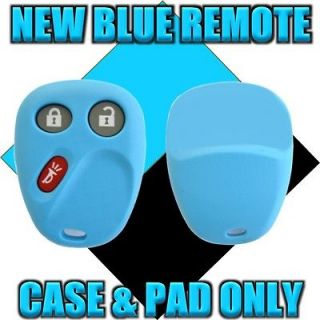 NEW CUSTOM BLUE GM CHEVY GMC REMOTE KEY KEYLESS ENTRY REPLACEMENT CASE