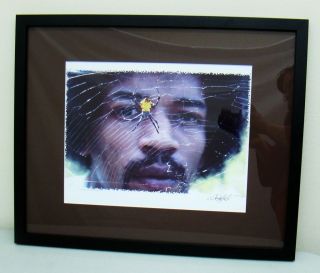 Framed Jimi Hendrix Spider Photo As Seen on Pawn Stars sw162