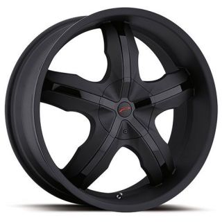 18 inch 18x8 Platinum Widow black wheel rim 5x120 Camaro Equinox