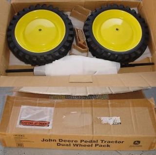 Hard To Find John Deere Pedal Tractor Dual Wheel Kit NIB