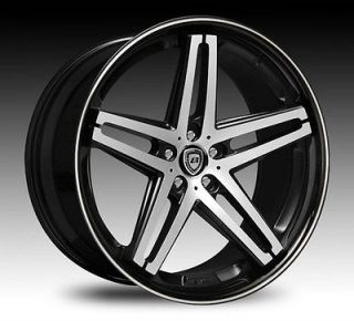 18 20 22Lexani R FIVE Wheels Tires Black Mach Infinity Lexus Acura