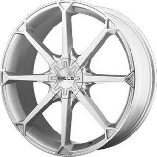 17x7.5 Silver Helo HE870 Wheels 5x100 5x110 +42 AUDI TT SCION XD TC