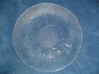 Arcoroc Embossed Clear Fruit Dinner Plates Lot of 10