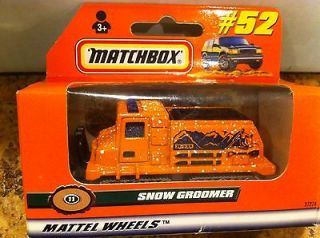 Matchbox Car #52 Mattel Wheels Snow Groomer Truck 11 #37274 NIB 1998