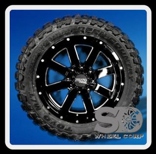 20 X 9 MOTO METAL MO962 BLACK WITH 33X12.50X20 TOYO OPEN COUNTRY MT