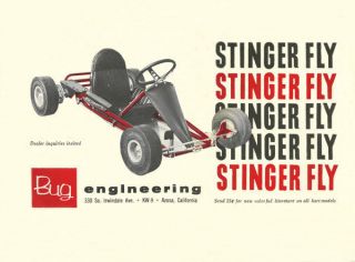 Vintage 1962 Bug Stinger Fly Go Kart Ad