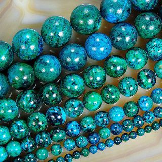 Chrysocolla Gemstone Round Loose Spacer Beads 15 4mm 6mm 8mm 10mm