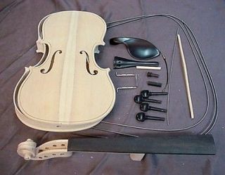 VIOLIN WOOD KIT with ebony pegs TO MAKE 4/4 SIZE