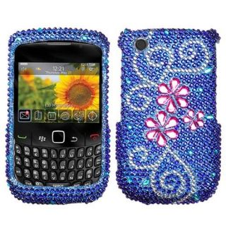 Juicy Flower Bling Case Cover for BlackBerry Curve 8530