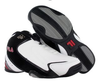 Fila Rimshot Mens Basketball Shoes White/black/red Size