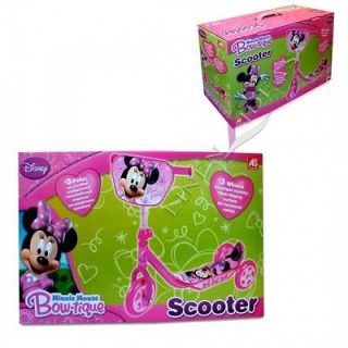 Disney Minnie Mouse Bowtique Push Scooter Kids Outdoor Toy Scootey