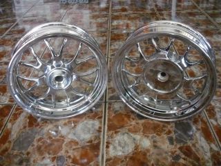 Scooter GY6 150cc Chrome Rims Wheels Front Disc and Rear Drum