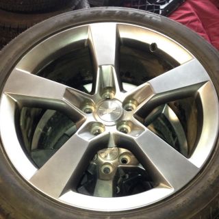 Used Camaro 2010 2012 Rims with Tires and Sensors 20 Hyper Silver