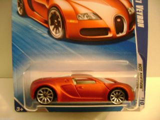Bugatti Veyron 2010 Hot Wheels Hot Auction Series Red Wal Mart VVHTF