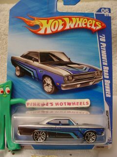 New 2010 Hot Wheels 70 Plymouth Road Runner 94★SILVER