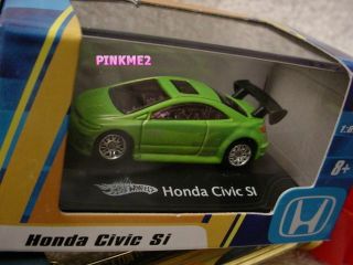 New 2009 Hot Wheels Honda Civic SI★GREEN★1 87 HO Scale