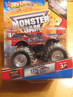 2011 HOT WHEELS Monster Jam IRON OUTLAW  TOPPS 30TH ANNIVERSARY With