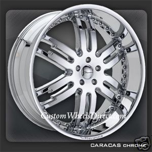 Wheels Caracas 26x10 6x139 +30 Chrome for Chevy price is for one wheel
