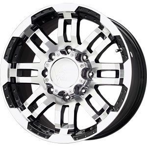 New 16x8 5x135 Vision Warrior Black Wheels Rims