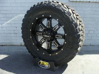 20 Gear Alloy 725MB Wheels 35x12 50R20 35 Toyo Open Country MT Tires