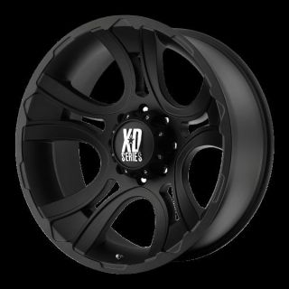 17 inch Black Wheels rims KMC XD 801 FORD F250 350 superduty 8 lug