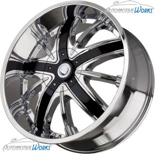 Outcast 6x135 6x139 7 6x5 5 28mm Chrome Wheels Rims inch 22