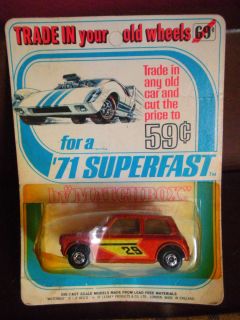 71 29 Mini Bronze Superfast Trade in Your Old Wheels Matchbox Blister