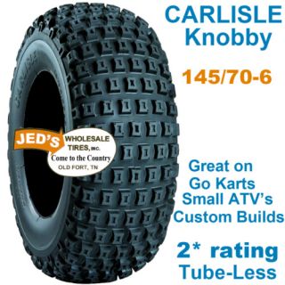 145 70 6 145x70 6 Carlisle Knobby Go Kart ATV Tire