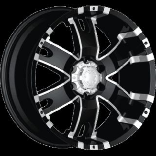 17 x9 Ultra Baron Black 5x5 w 12 Offset 202 7973B Wheels Rims