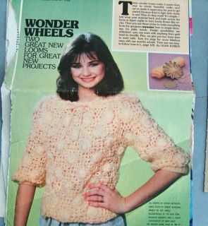 Pattern Wonder Wheels Crochet Patterns Looms April 27 1982