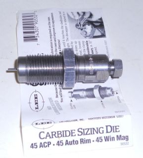 Lee Carbine Sizing Die 45 ACP   45 Auto Rim   45 Mag used / reloading