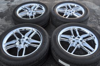 20 Ford Explorer Chrome Wheels Tires 255 50 20 Hankook Set 4 Factory