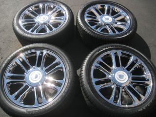 22 Cadillac Escalade Platinum Chrome Wheels Tires Silverado Tahoe 20